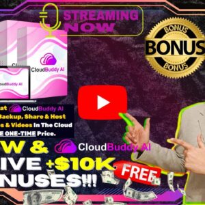 CloudBuddyAI Review⚡📲💻[LIVE] Unlimited Cloud Storage At One-Time Fee For Life!💻📲⚡FREE AI Bonuses💲💰💸