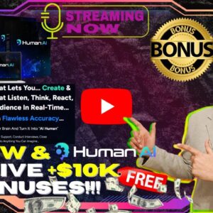 HumanAI Review⚡📲💻[LIVE] Launch AI Humans That Talk & Interact Real-Time!💻📲⚡FREE AI Bonuses💲💰💸