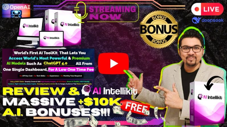 AIntelliKit Review⚡📲💻Access ChatGPT-4, Gemini, Claude & More–No Subscriptions!💻📲⚡FREE AI Bonuses💲💰💸